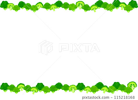 Broccoli illustration frame 115218168