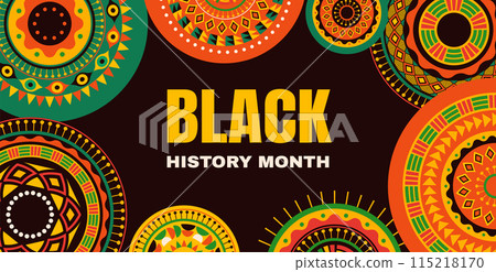 Black History Month background, banner, poster and template design Black History Month background, banner, poster and template design 115218170