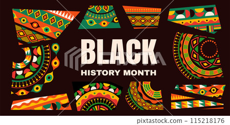 Black History Month background, banner, poster and template design Black History Month background, banner, poster and template design 115218176