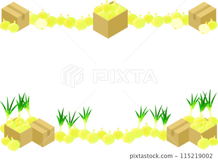 Onion illustration frame 115219002