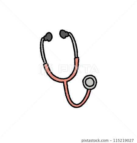 聽診器的簡單手繪插圖 聽診器的簡單手繪插圖 115219027
