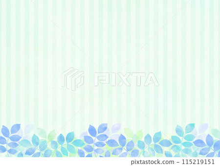 Fresh green background illustration with watercolor touch, blue 115219151
