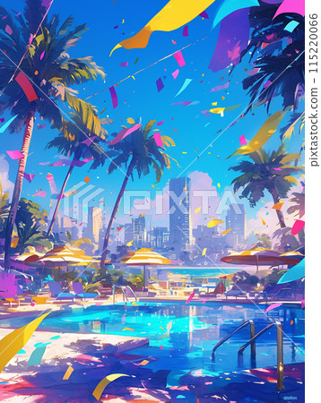 夏日海灘 80 年代熱帶形象度假酒店 夏日海灘 80 年代熱帶形象度假酒店 115220066