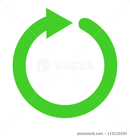 Loop arrow icon (green) 115220295