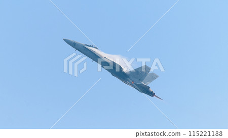 Spanish Air Force EF-18A Hornet ascends 115221188