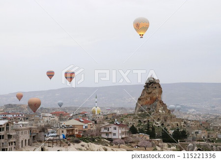 Balloon tour, balloon, World Heritage Site, Cappadocia, Türkiye, Asia Balloon tour, balloon, World Heritage Site, Cappadocia, Türkiye, Asia 115221336