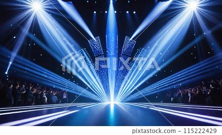 Stage, stage and spotlight background material 115222429