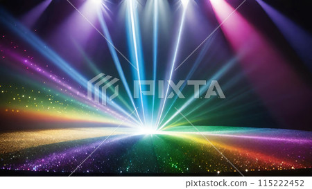 Stage, stage and spotlight background material 115222452