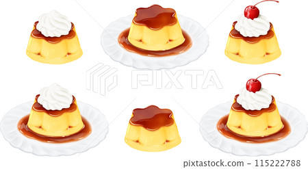 Flower-shaped pudding Flower-shaped pudding 115222788