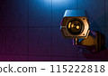 Cctv Security Camera in dark area. Can be used in technology background or security work. 115222818
