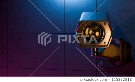 Cctv Security Camera in dark area. Can be used in technology background or security work. Cctv Security Camera in dark area. Can be used in technology background or security work. 115222818