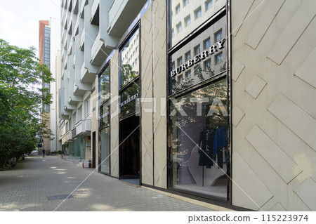 Burberry luxury brand store in Bucharest, Romania Burberry luxury brand store in Bucharest, Romania 115223974
