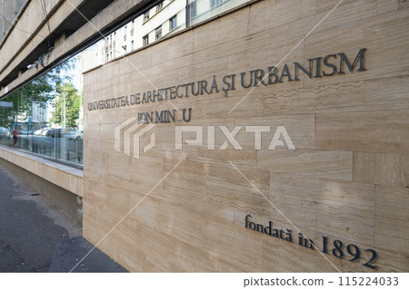 Ion Mincu University of Architecture and Urbanism building in Bucharest, Romania 115224033