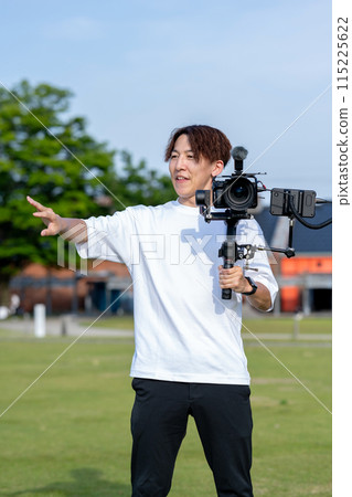 Video cameraman portrait model photography business 115225622