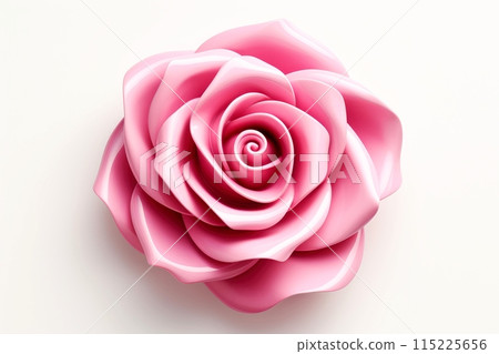Close-up, 3d mockup of beautiful rose background, Generative AI 115225656
