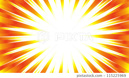 紅黃漸層濃線素材 115225969