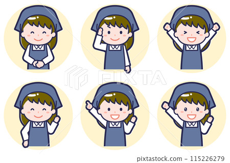 Female staff pose set_01 Female staff pose set_01 115226279