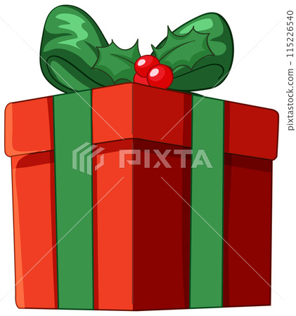 Festive Holiday Gift Box 115226540