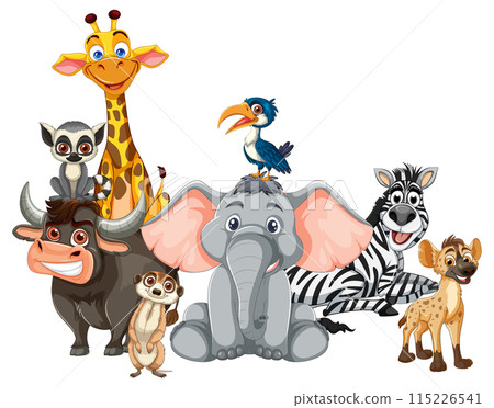 African Safari Animal Friends 115226541