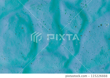 Blue paint old abstract dirty stone fence surface texture background pattern wall rough structure 115226888