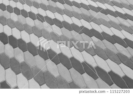 Dark Grey Paving Stone Floor Tile Street Pattern Texture Background Mosaic Urban Road City Abstract Flooring Dark Grey Paving Stone Floor Tile Street Pattern Texture Background Mosaic Urban Road City Abstract Flooring 115227203