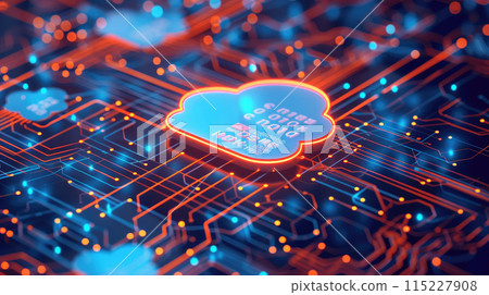 Cloud computing diagram network data storage technology service on structure circuit computer. Locked, Cyber security. Cloud computing diagram network data storage technology service on structure circuit computer. Locked, Cyber security. 115227908