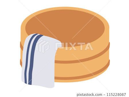 溫泉浴缸插畫 115228087