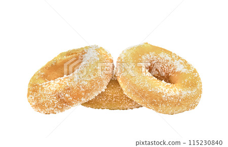 sugar ring donut isolated sugar ring donut isolated 115230840