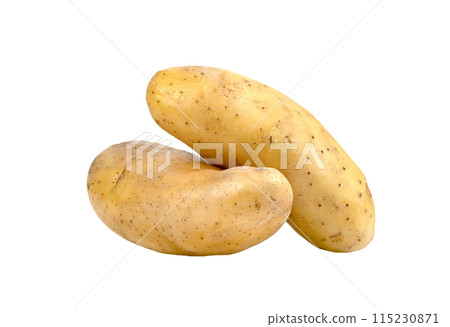 raw potatoes isolated 115230871
