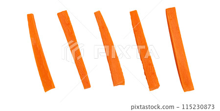Stick carrot isolated Stick carrot isolated 115230873