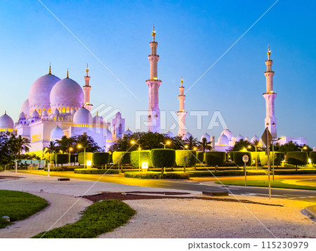 Sheikh Zayed Grand Mosque Abu UAE. Sheikh Zayed Grand Mosque Abu UAE. 115230979