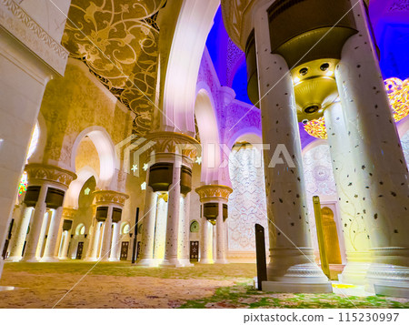 Sheikh Zayed Grand Mosque Abu UAE. Sheikh Zayed Grand Mosque Abu UAE. 115230997