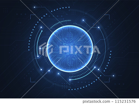 Abstract technology innovation communication concept digital blue design background. Vector illustration Abstract technology innovation communication concept digital blue design background. Vector illustration 115231576