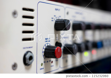 Image of music recording equipment (recording microphone preamplifier) Image of music recording equipment (recording microphone preamplifier) 115232060