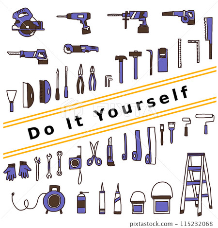 DIY工具藍色 DIY工具藍色 115232068