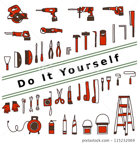 DIY tools Red 115232069
