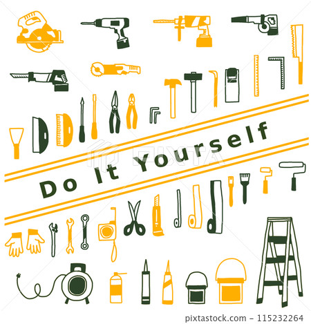 DIY工具綠色黃色 115232264