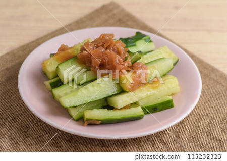 Cucumber with pickled plum Cucumber with pickled plum 115232323