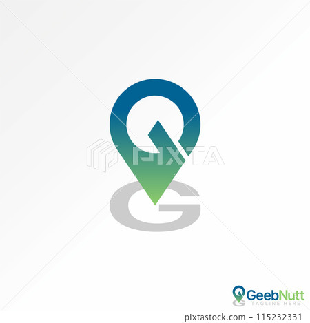 Logo design graphic concept creative premium vector stock abstract letter initial G or GG font point place shadow Related to monogram typography brand Logo design graphic concept creative premium vector stock abstract letter initial G or GG font point place shadow Related to monogram typography brand 115232331