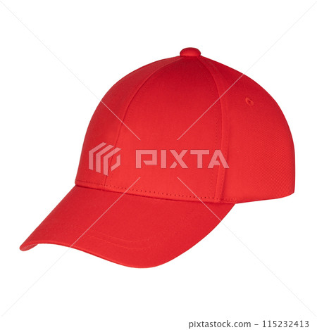 Angled Red Baseball Cap 115232413
