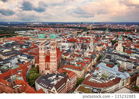 The famous Frauenkirche in Munich, Germany The famous Frauenkirche in Munich, Germany 115232885