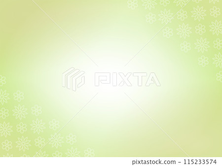 Background: Light floral pattern and gradation, green 115233574