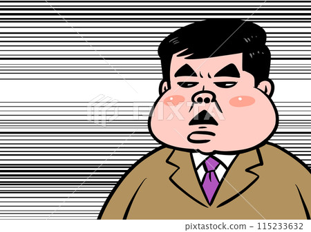 一個長著醜臉的老人的插圖 115233632