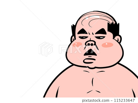 一個長著醜臉的老人的插圖 一個長著醜臉的老人的插圖 115233647