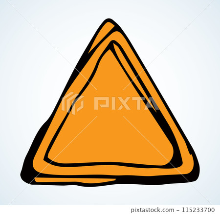 Sign road works. Vector drawing 115233700