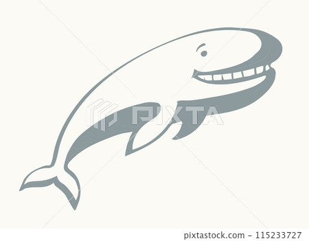Whale. Vector drawing icon sign 115233727