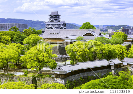 Kumamoto Castle, one of Japan's three most famous castles (photographed on May 4, 2024) 115233819