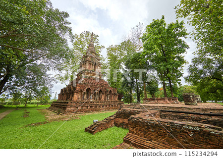 Wat Pa Sak is a Buddhist temple in thailand Wat Pa Sak is a Buddhist temple in thailand 115234294