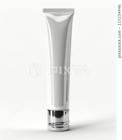 Empty Minimalist Studio Shot of Cosmetic Package. Beauty and Healthcare Product Mockup Template. 115234446