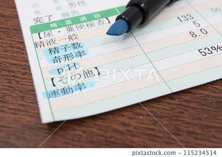 Male semen test results 115234514